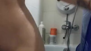 having fun in the shower with my vibrator