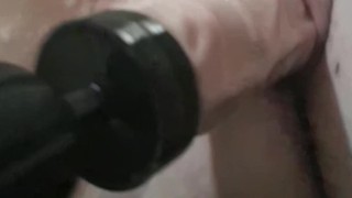 Chubby BBW Lizzie Belle DRILLED and CUMS HARD on big dildo!!!