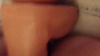 Slut fucking dildo