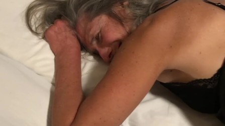 Hot Milf Closeup doggy masturbate anal fingering 60 year old mature granny
