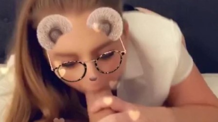 teen Schoolgirl gets filmed taking Big Dick on Snapchat