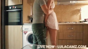 DADDY FUCKS ME IN THE KITCHEN
