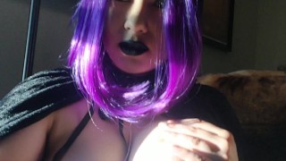 Raven Sucks on Cock