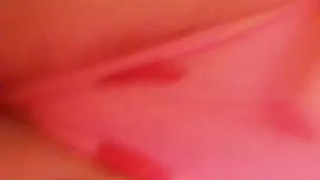 Strawberry panties and fingering