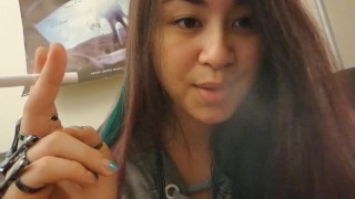 Fetish Smoker Miss Dee Nicotine, Inhales for you