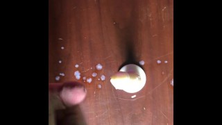 Small cock releases a big load
