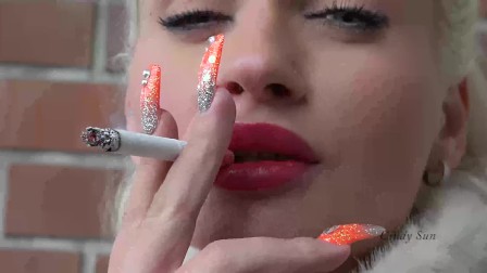 Red lips and cigarettes