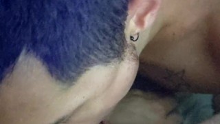 Gettin blown by my boy