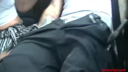 Slutty Cheating Wife Sucks Cock in Backseat