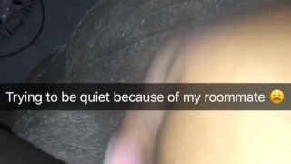 Horny college student creams on dildo
