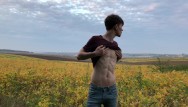Hot boy MASTURBATE OUTDOOR / 23 cm / Huge DICK / Sexy ABS / Teen Boy / Stud Porn Videos