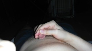 Nocturnal wanking on the balcony (disturbed by an idiot)