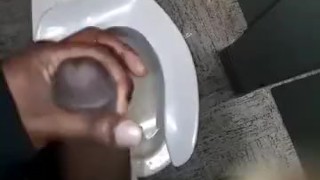 Public BBC work masturbation I had to bust a nut bad