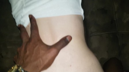 Sexy white blonde creams & squirts on my dicc and lets me nut in her!!
