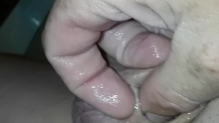 Playing with my chopped clitty