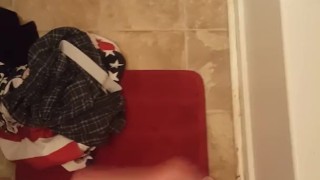 Jerk off before shower