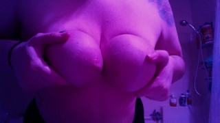Softcore BDSM Breast Stimulation