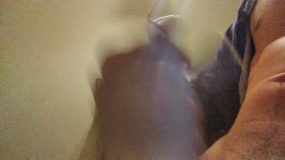 Big dick bathroom solo with great cumshot...... Your welcome