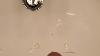 Quickie Cumshot In Sink