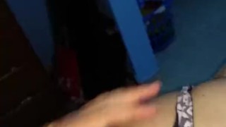 Quick fuck with clothes in her house.