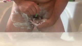 Shaving my dick and balls
