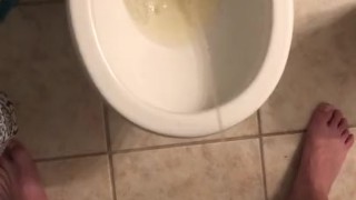 Peeing With A Boner