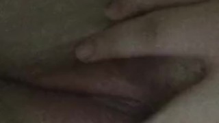 playing with my pussy after work