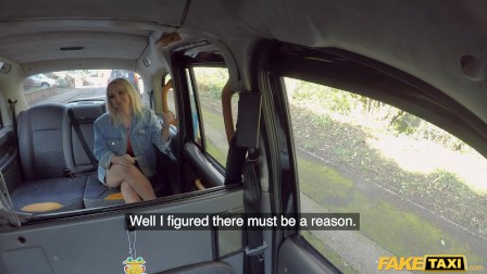 Fake Taxi anal training for blonde cock gobbler Louise Lee