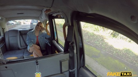 Fake Taxi anal training for blonde cock gobbler Louise Lee