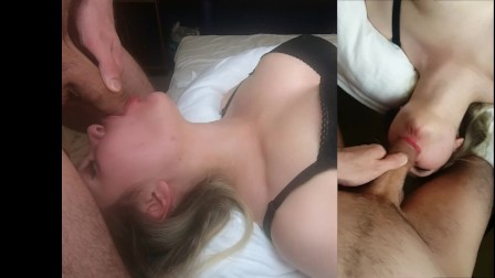 Hot Russian Girl Love to blowjob Strangers Cock and Cum on Face - 2 Cam
