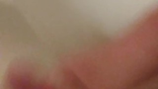 Jerking off in shower and eating my precum and cum