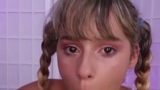 Pigtails POV BLOWJOB