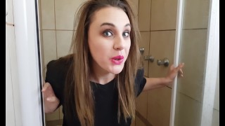 Stacey Reid Pisses in Her Pants in Her Girlfriends Shower!