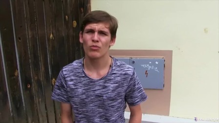 CZECH HUNTER 444 -  Straight teen Picked Up & Sucks A Fat Cock In The Woods