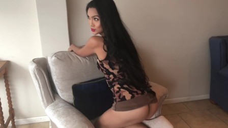 Model audition - I fuck her, pull her hair & cum on her tits xxx