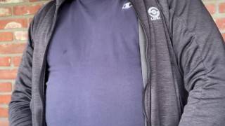 Taking a Work Break from Mowing the Yard, Jerk with me Men.