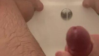 Cumming hard in the shower