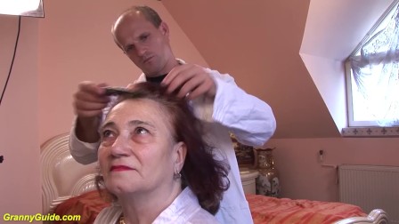 69 years mom fucked by hairdresser