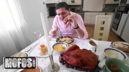 MOFOS- Fuck your bf come share this cock under the table