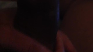 Playing with my Semi hard cock