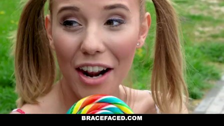 BraceFaced - Pretty Bracefaced Girl Sucks A Big Dick