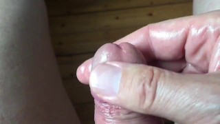 two finger glans massage