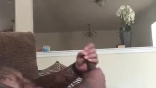 Sexy BBC strokes dick until explosions