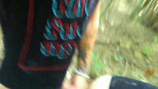 Old white ass is fucked bareback by twink outdoor - squelching old asshole