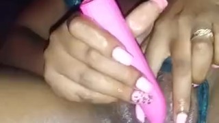 Ebony solo masturbation with Mrs. Jazzy