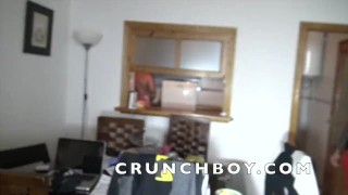 this is the sexy daddy MAX DURAN fucked bareback in the kitchen by anot