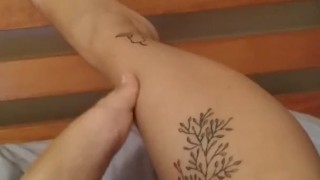 Just playing with my tiny chubby feet