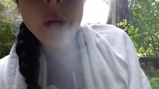 ASMR Smoking Fetish Down By The Creek