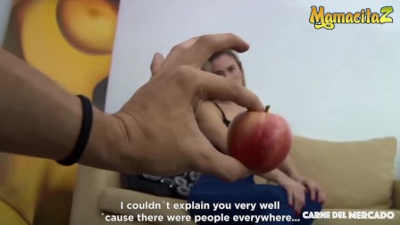 MamacitaZ - Super Hot Colombian Fruit Seller Rides Cock Like a Pornstar