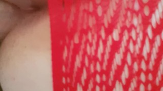 Fucking hot wife pussy from behind